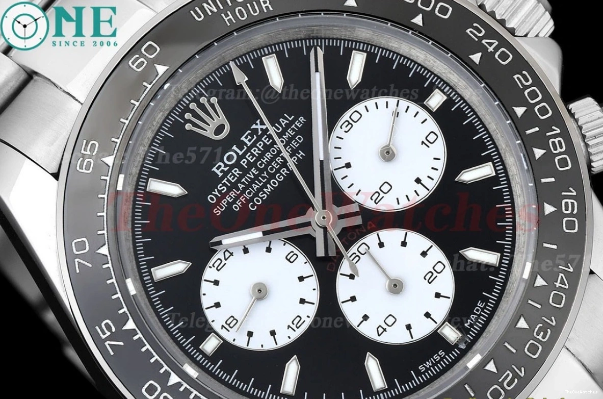 SS 40mm A3836 White Black GDF Daytona SS 1230